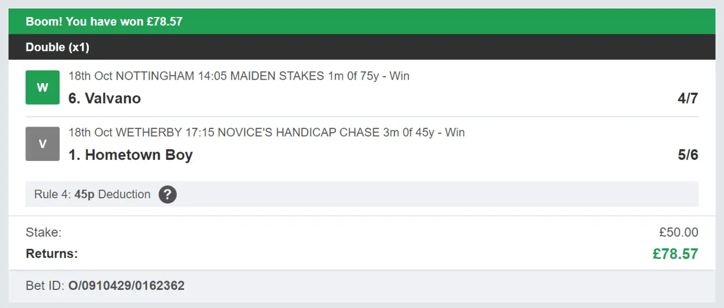 Secure Betting Winners - Winner - 2023-10-18