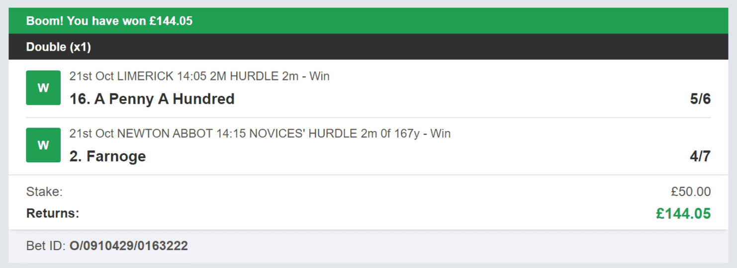 Secure Betting Winners - Winner - 2023-10-21