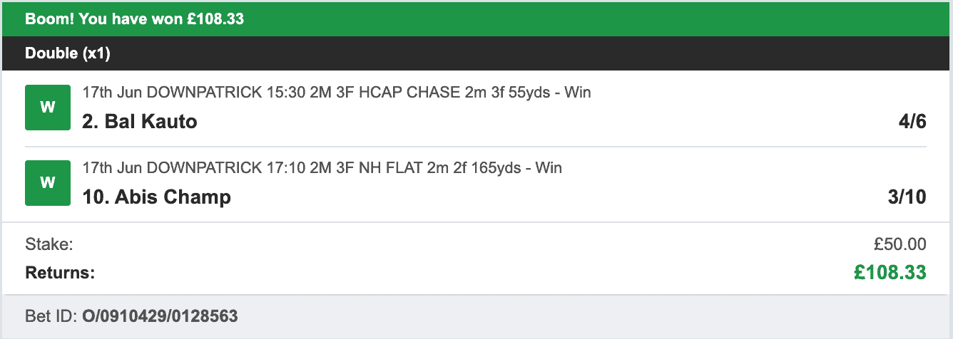 Secure Betting Winners - Winner - 2023-06-17