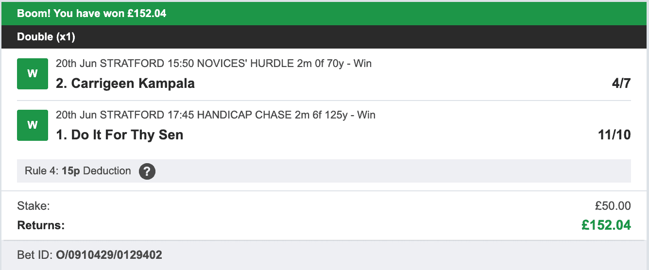 Secure Betting Winners - Winner - 2023-06-20