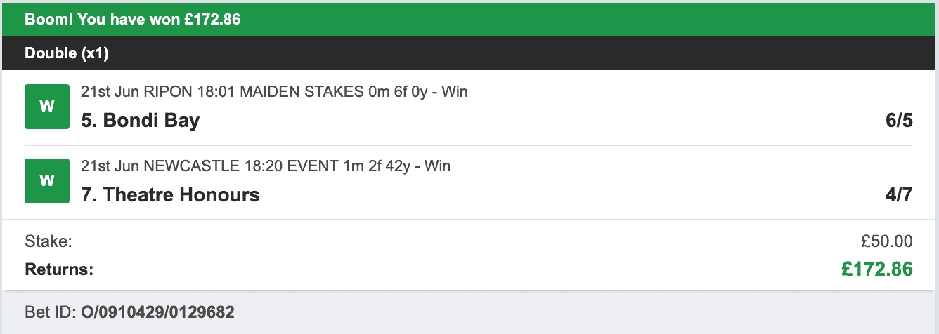 Secure Betting Winners - Winner - 2023-06-21