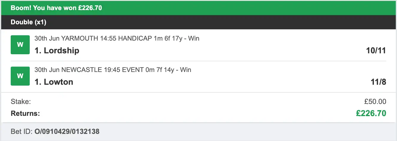 Secure Betting Winners - Winner - 2023-06-30
