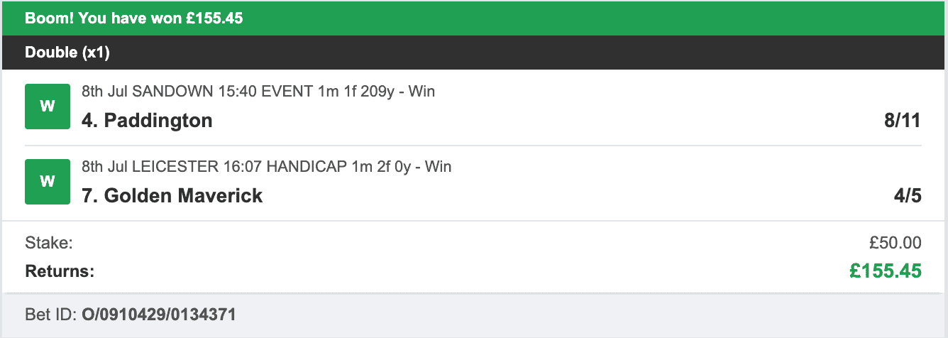 Secure Betting Winners - Winner - 2023-07-08