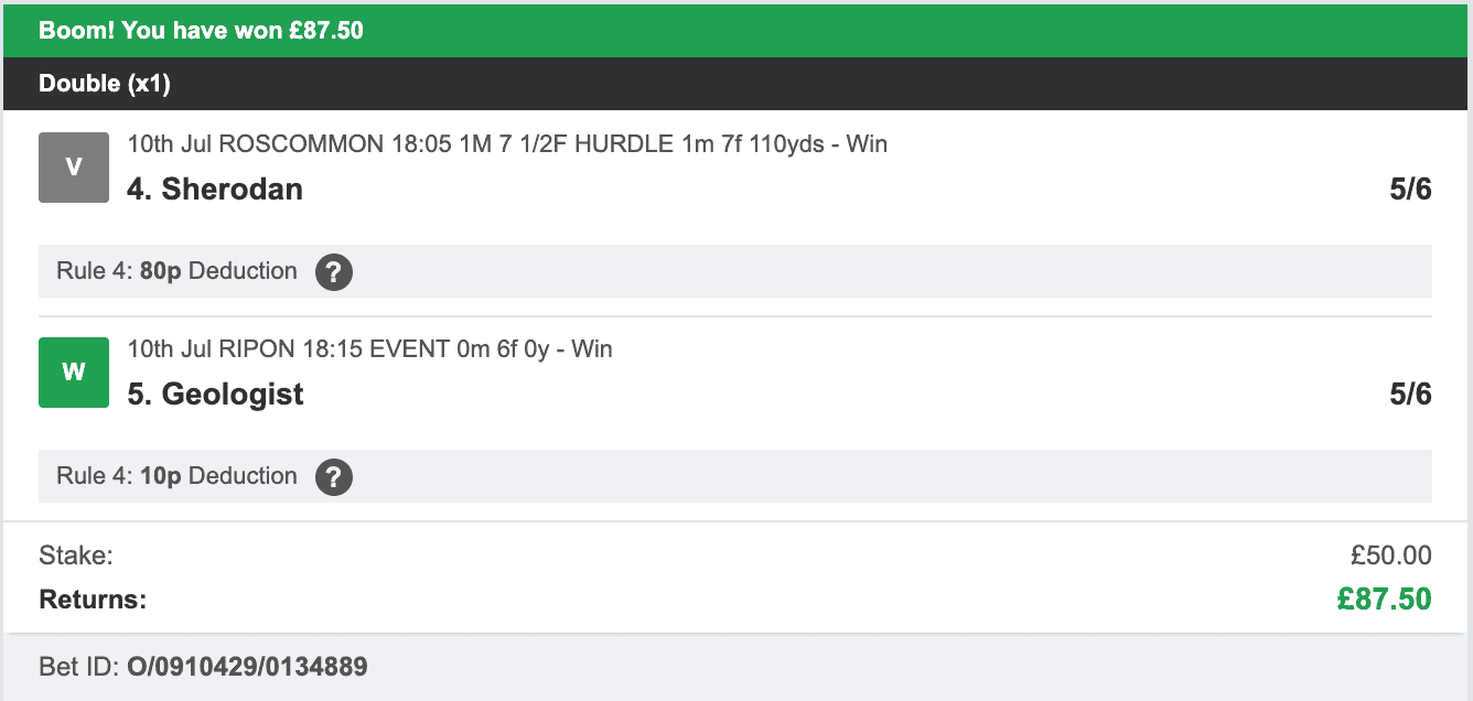 Secure Betting Winners - Winner - 2023-07-10
